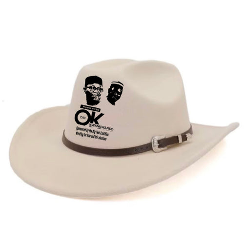 cowboy hat featuring the Nigeria Will Be OK campaign design
