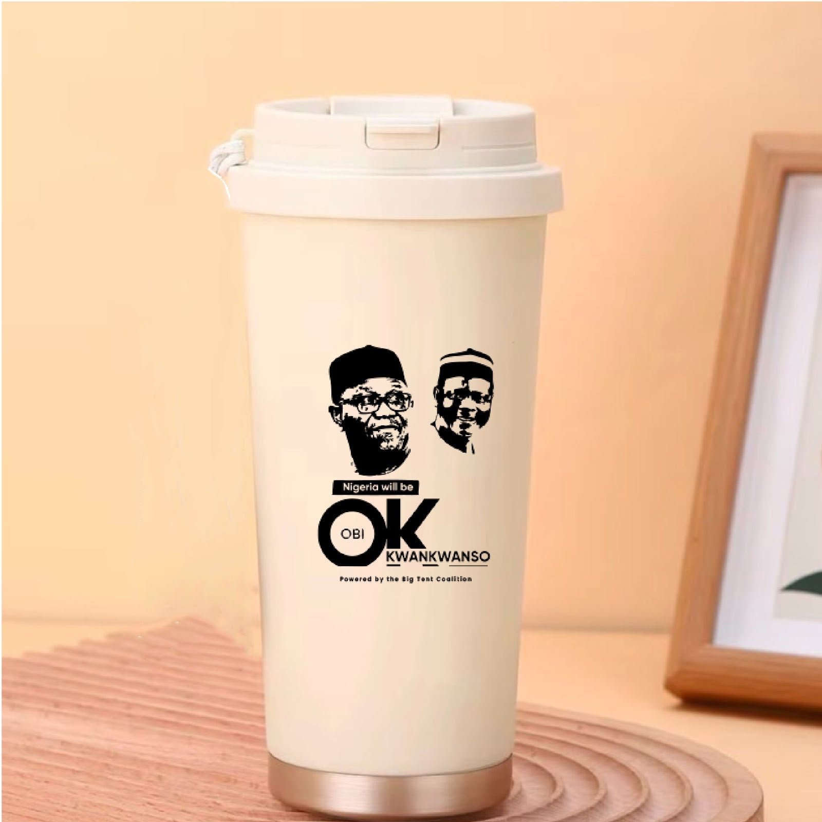 White Nigeria Will Be OK travel cup