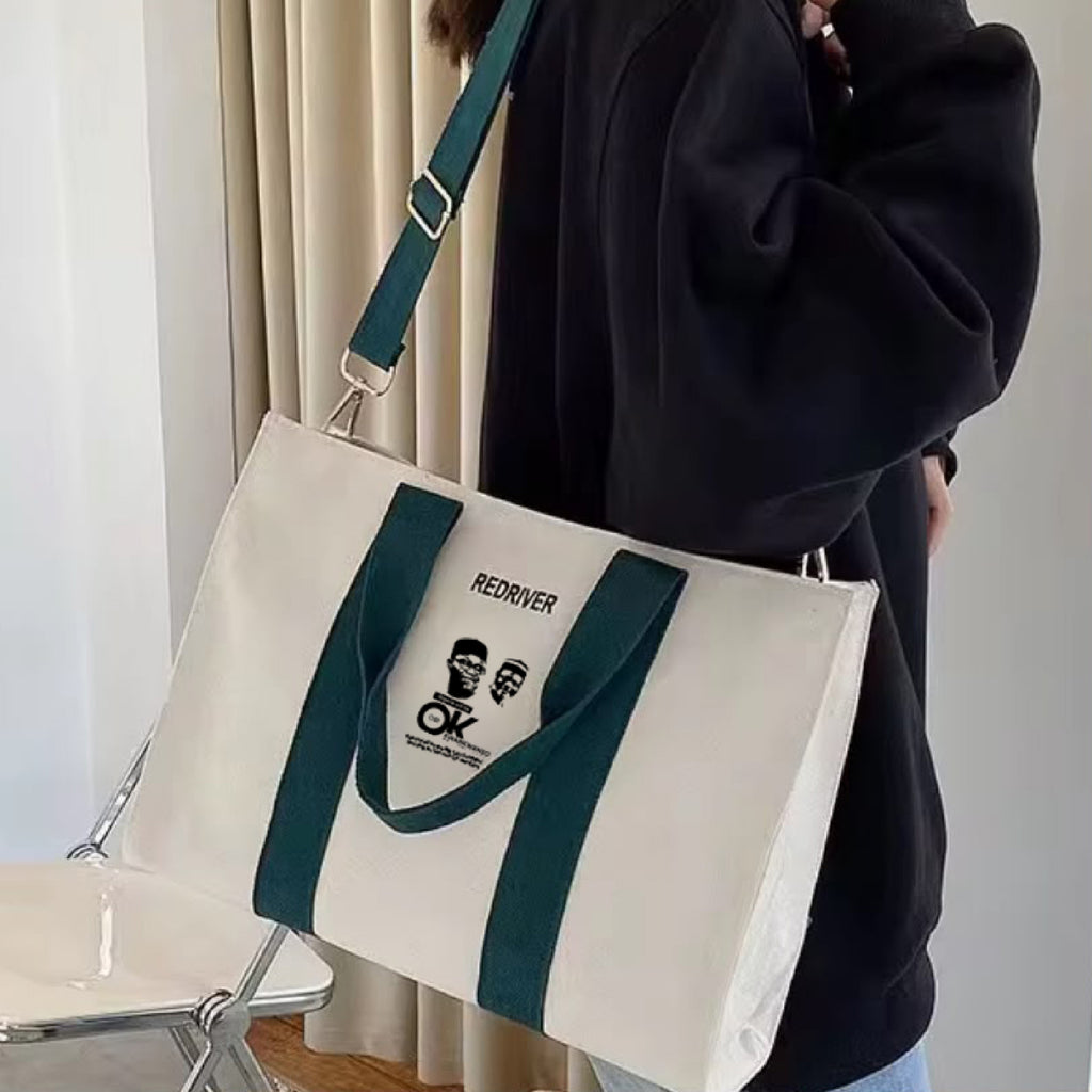Large crossbody tote shoulder bag featuring Nigeria Will Be OK and Obi Kwankwaso designs