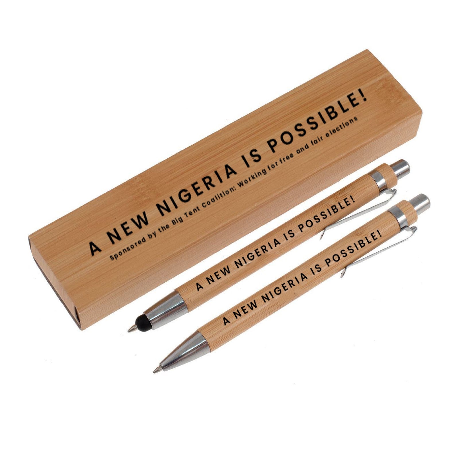 Campaign pens featuring Obi Kwankwaso design
