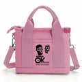 Dark men’s crossbody bag featuring Obi Kwankwaso campaign design
