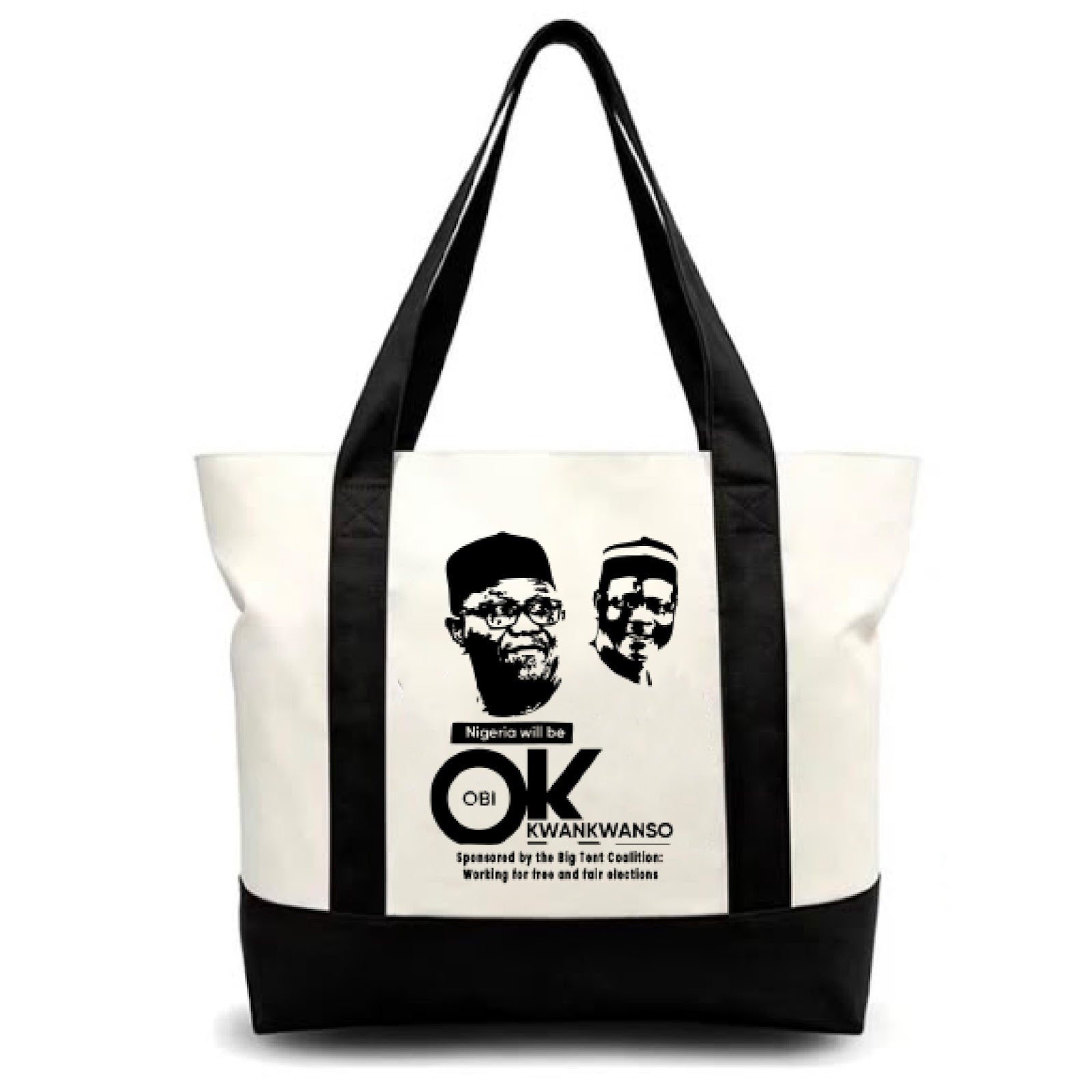 OK tote bag for carrying everyday essentials and personal items