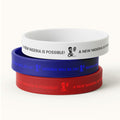 White, blue and red wrist band for Obi Kwankwaso campaign